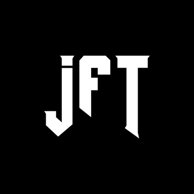 Diseño de logotipo de letra JFT para la compañía de tecnología JFT diseño de logotipo combinación de colores blanco y negro JFT logotipo JFT vector JFT diseño icono JFT alfabeto JFT tipografía diseño de logotip