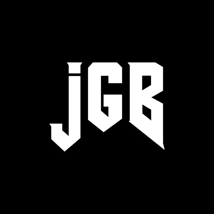 Vector diseño de logotipo de letra jgb para una empresa de tecnología diseño de logotipo jgb combinación de colores blanco y negro jgb logotipo jgb vector jgb diseño icono jgb alfabeto jgb tipografía diseño de logotipo