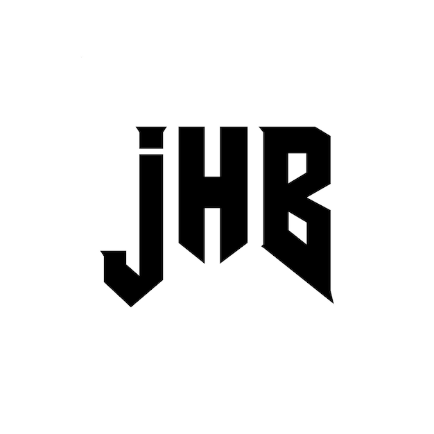 Diseño de logotipo de letra JHB para una empresa de tecnología Diseño del logotipo JHB combinación de colores blanco y negro Logo JHB Vector JHB Diseño del icono JHB Alfabeto JHB Tipografía diseño del logotipo