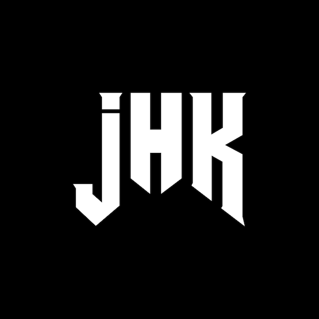 Diseño de logotipo de letra JHK para la compañía de tecnología JHK diseño de logotipo combinación de colores blanco y negro JHK logotipo JHK vector JHK diseño icono JHK alfabeto JHK tipografía diseño del logotipo