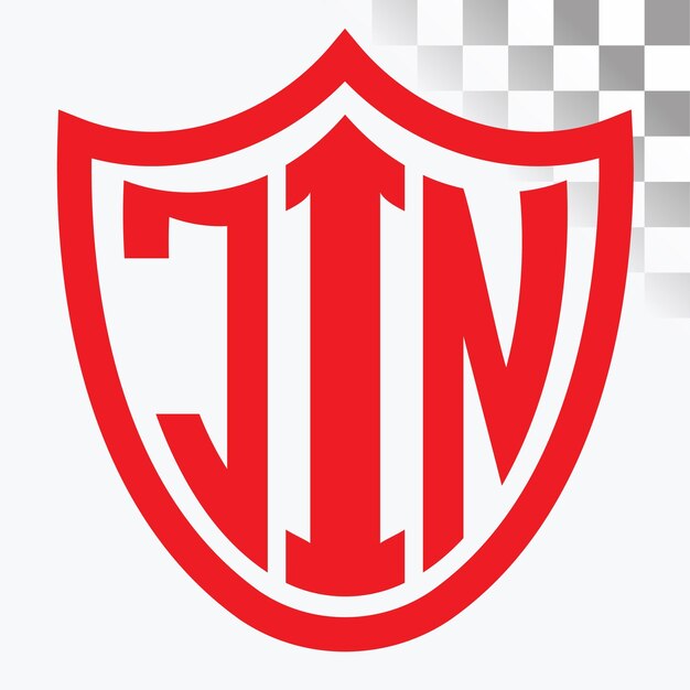 Diseño del logotipo de la letra JIN