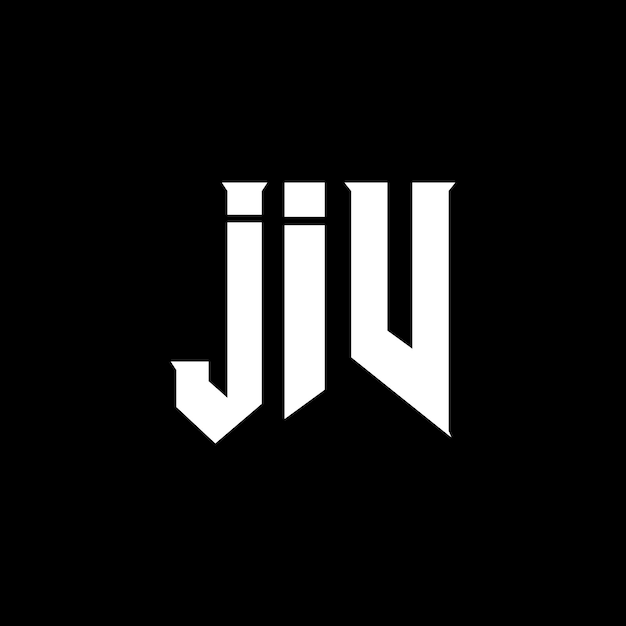 Diseño de logotipo de letra JIV para una empresa de tecnología Diseño del logotipo JIV combinación de colores blanco y negro Logotipo JIV Vector JIV Diseño del icono JIV Alfabeto JIV Tipografía diseño del logotipo