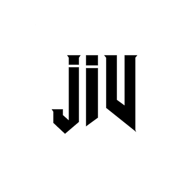 Diseño de logotipo de letra JIV para una empresa de tecnología Diseño del logotipo JIV combinación de colores blanco y negro Logotipo JIV Vector JIV Diseño del icono JIV Alfabeto JIV Tipografía diseño del logotipo