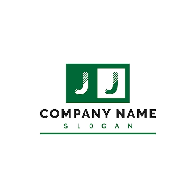 Diseño del logotipo de la letra JJ Logotipo de la letra JJ Vector Ilustración Vector