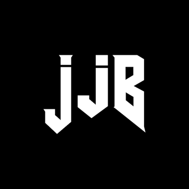 Diseño de logotipo de letra JJB para una empresa de tecnología Diseño de Logotipo JJB combinación de colores blanco y negro JJB diseño de logotipo vectorial JJB icono JJB alfabeto JJB tipografía