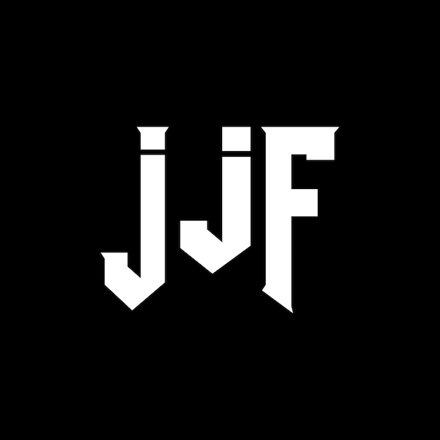 Diseño de logotipo de letra JJF para una empresa de tecnología Diseño del logotipo JJF combinación de colores blanco y negro JJF logotipo Vector JJF diseño JJF icono JJF alfabeto JJF tipografía diseño del logotipo