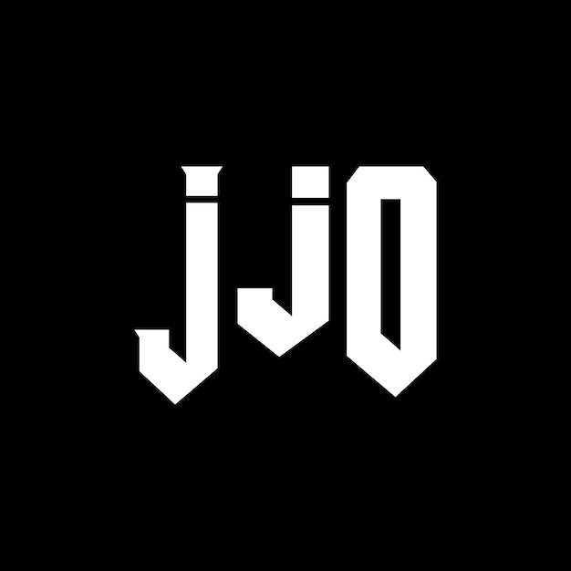 Diseño de logotipo de letra JJO para la compañía de tecnología JJO diseño de logotipo combinación de colores blanco y negro JJO logotipo JJO vector JJO diseño icono JJO alfabeto JJO tipografía diseño de logotip