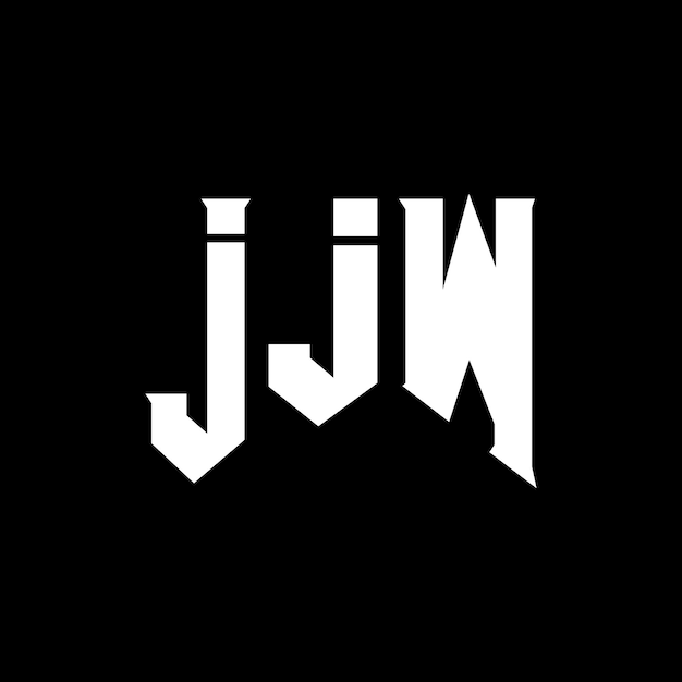 Diseño de logotipo de letra JJW para una empresa de tecnología Diseño del logotipo JJW combinación de colores blanco y negro JJW logotipo Vector JJW diseño Icono JJW alfabeto JJW tipografía diseño del logotipo