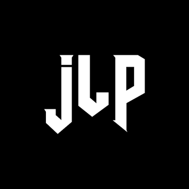 Diseño de logotipo de letra JLP para una empresa de tecnología Diseño del logotipo JLP combinación de colores blanco y negro Logotipo JLP Vector JLP Diseño del icono JLP Alfabeto JLP Tipo de diseño del logotipo