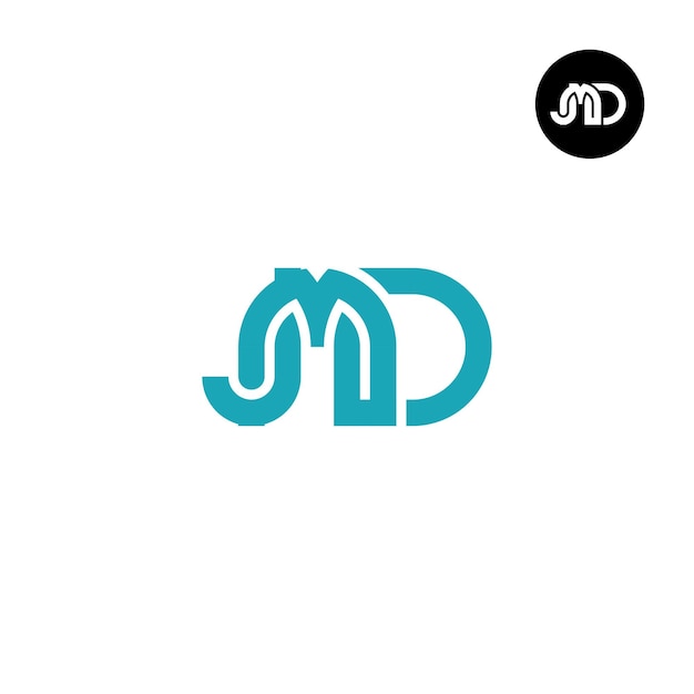 Diseño del logotipo de la letra JMD Monogram