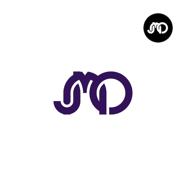 Diseño del logotipo de la letra JMO Monogram
