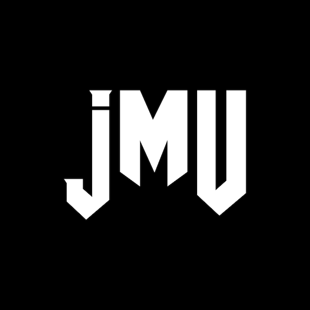 Diseño de logotipo de letra JMU para una empresa de tecnología JMU diseño de logotipo combinación de colores blanco y negro JMU logotipo JMU vector JMU diseño JMU icono JMU alfabeto JMU tipografía diseño del logotipo