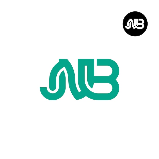 Diseño del logotipo de la letra JNB Monogram