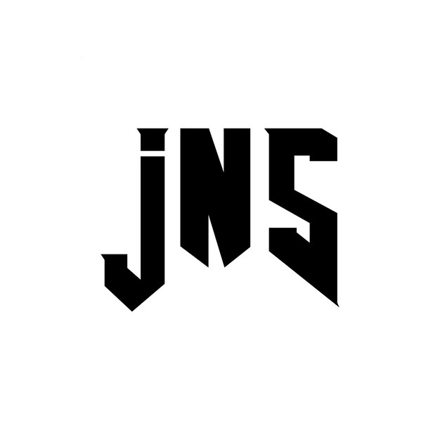Diseño de logotipo de letra JNS para la compañía de tecnología JNS diseño de logotipo combinación de colores blanco y negro JNS logotipo JNS vector JNS diseño icono JNS alfabeto JNS tipografía diseño del logotipo