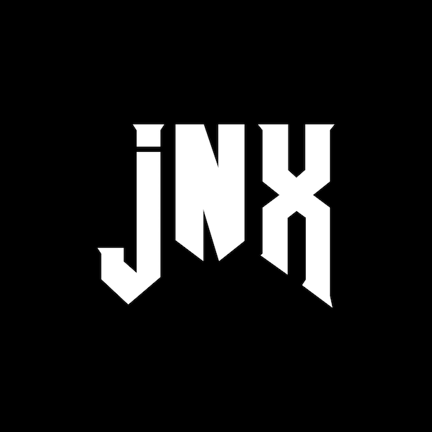 Diseño de logotipo de letra JNX para la compañía de tecnología Diseño de Logotipo JNX combinación de colores blanco y negro JNX logotipo Vector JNX diseño Icono JNX alfabeto JNX tipografía diseño de logotipo