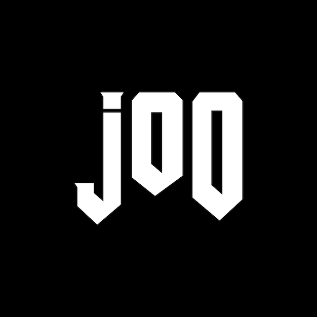 Diseño de logotipo de letra JOO para la compañía de tecnología JOO diseño de logotipo combinación de colores blanco y negro JOO logotipo JOO vector JOO diseño del icono JOO alfabeto JOO tipografía diseño del logotipo