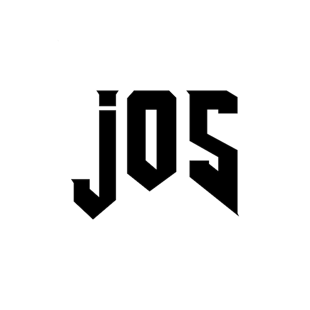 Diseño de logotipo de letra JOS para una empresa de tecnología Diseño del logotipo JOS combinación de colores blanco y negro Logotipo JOS vector JOS diseño Icono JOS alfabeto JOS tipografía Diseño del Logotipo