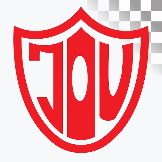 Diseño del logotipo de la letra JOU