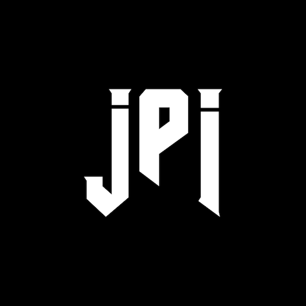 Diseño de logotipo de letra JPI para una empresa de tecnología Diseño del logotipo JPI combinación de colores blanco y negro Logotipo JPI vector JPI diseño Icono JPI alfabeto JPI tipografía Diseño del Logotipo