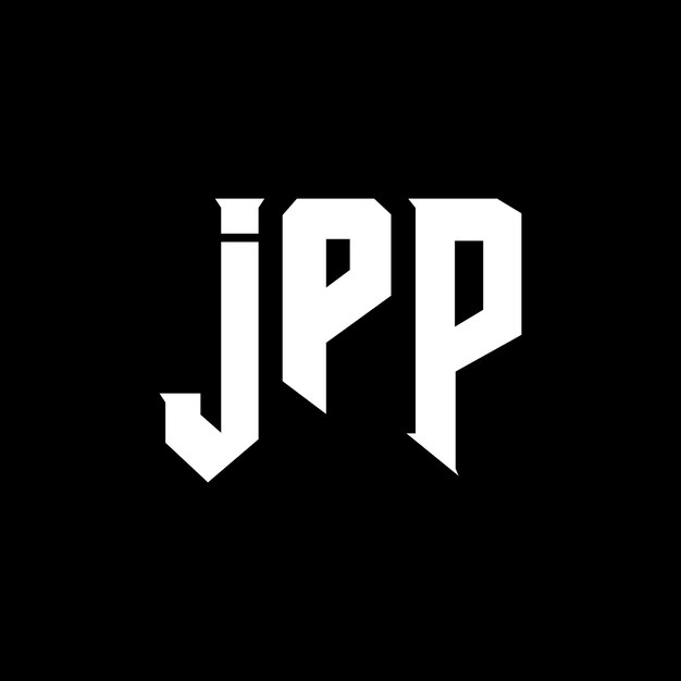 Diseño de logotipo de letra JPP para una empresa de tecnología Diseño de Logotipo JPP combinación de colores blanco y negro JPP logotipo JPP vector JPP diseño Icono JPP alfabeto JPP tipografía diseño de logotipo