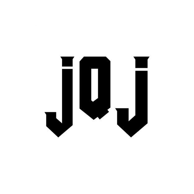 Diseño de logotipo de letra JQJ para una empresa de tecnología Diseño de Logotipo JQJ combinación de colores blanco y negro JQJ Logo JQJ vector JQJ diseño Icono JQJ Alfabeto JQJ tipografía Diseño del logotipo