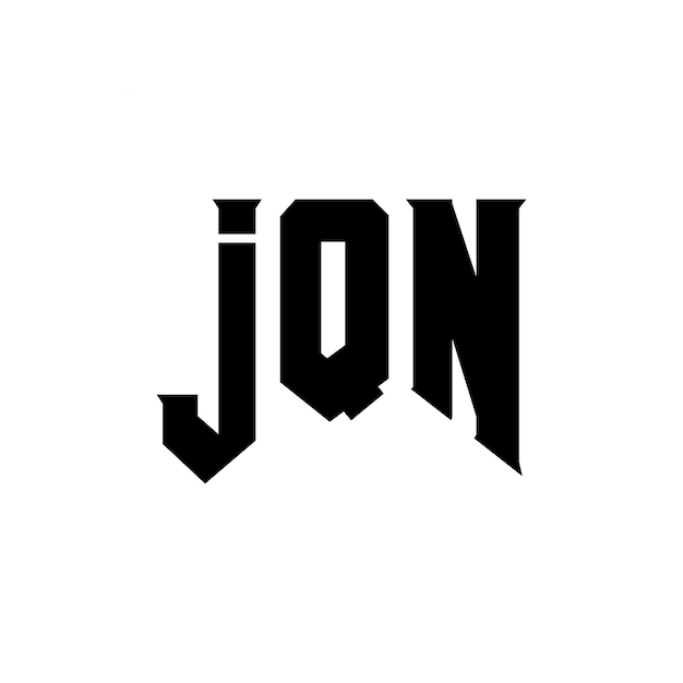 Diseño de logotipo de letra JQN para la compañía de tecnología Diseño de Logotipo JQN combinación de colores blanco y negro Logotipo J QN vector JQN diseño Icono JQN alfabeto JQN tipografía Diseño de logos