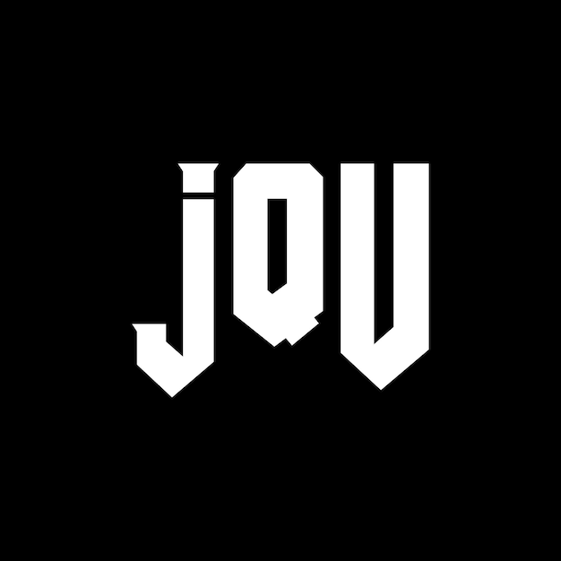 Diseño de logotipo de letra JQU para una empresa de tecnología JQU diseño de logotipo combinación de colores blanco y negro JQU logotipo JQU vector JQU diseño JQU icono JQU alfabeto JQU tipografía diseño del logotipo