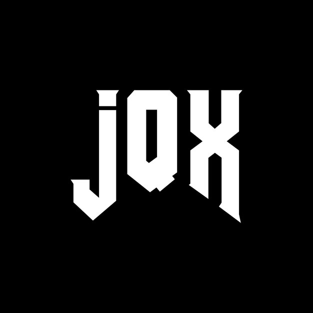 Diseño de logotipo de letra JQX para la compañía de tecnología JQX diseño de logotipo combinación de colores blanco y negro JQX logotipo JQX vector diseño JQX icono JQX alfabeto JQX tipografía diseño de logotip
