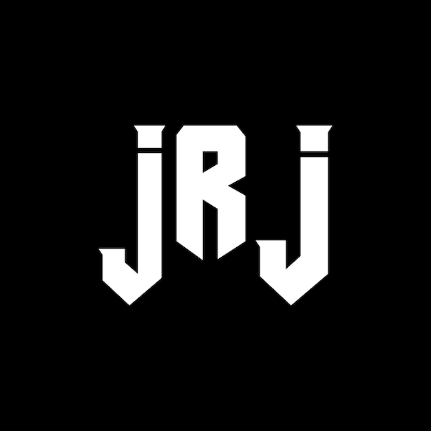 Diseño de logotipo de letra JRJ para la compañía de tecnología JRJ diseño de logotipo combinación de colores blanco y negro JRJ logotipo JRJ vector JRJ diseño JRJ icono JRJ alfabeto JRJ tipografía diseño de Logotipo