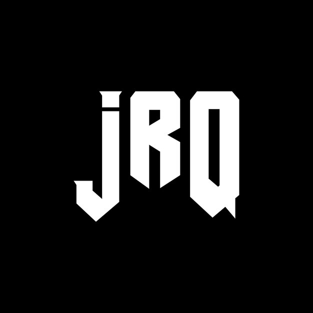 Diseño de logotipo de letra JRQ para una empresa de tecnología Diseño de Logotipo JRQ combinación de colores blanco y negro JRQ Vector JRQ Diseño de Icono JRQ Alfabeto JRQ Tipo de logotipo