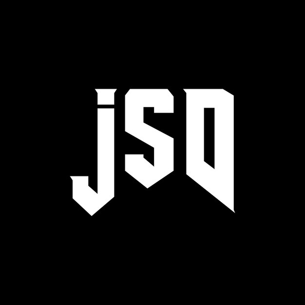 Diseño de logotipo de letra JSD para una empresa de tecnología Diseño del logotipo JSD Combinación de colores blanco y negro JSD Logotipo JSD Vector JSD Diseño del icono JSD Alfabeto JSD Tipografía Logotipo
