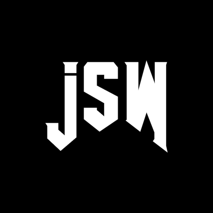 Vector diseño de logotipo de letra jsw para una empresa de tecnología jsw diseño de logotipo combinación de colores blanco y negro jsw logotipo jsw vector jsw diseño jsw icono jsw alfabeto jsw tipografía diseño del logotipo