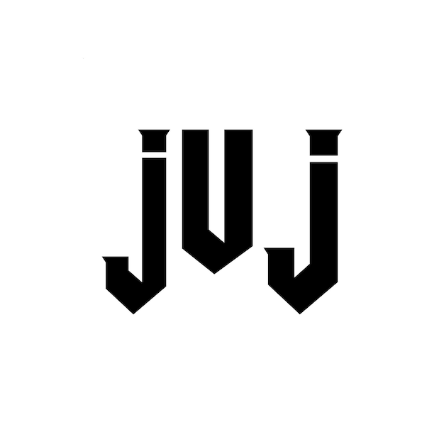 Diseño de logotipo de letra JUJ para la compañía de tecnología JUJ diseño de logotipo combinación de colores blanco y negro JUJ logotipo JUJ vector JUJ diseño JUJ icono JUJ alfabeto JUJ tipografía diseño de logotip