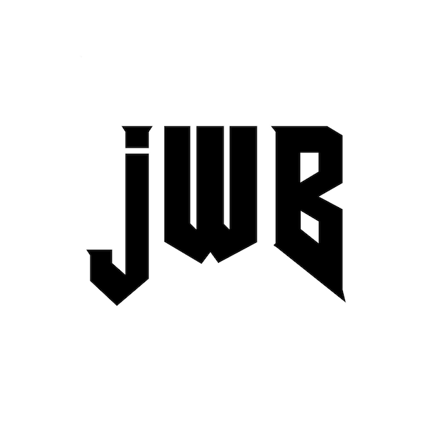 Diseño de logotipo de letra JWB para una empresa de tecnología Diseño del logotipo JWB Combinación de colores blanco y negro Logo JWB Vector JWB Diseño del icono JWB Alfabeto JWB Tipografía Logotipo