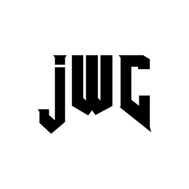Diseño de logotipo de letra JWC para la compañía de tecnología JWC diseño de logotipo combinación de colores blanco y negro JWC logotipo JWC vector JWC diseño icono JWC alfabeto JWC tipografía logotipo diseño
