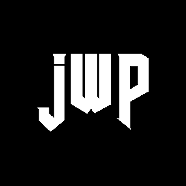 Diseño de logotipo de letra JWP para una empresa de tecnología JWP diseño de logotipo combinación de colores blanco y negro JWP logotipo JWP vector JWP diseño JWP icono JWP alfabeto JWP tipografía diseño del logotipo