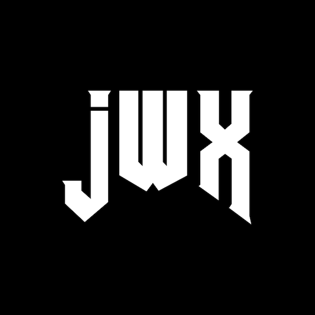Diseño de logotipo de letra JWX para la compañía de tecnología Diseño de Logotipo JWX combinación de colores blanco y negro Logotipo J WX vector JWX diseño Icono JWX alfabeto JWX tipografía Diseño de logos