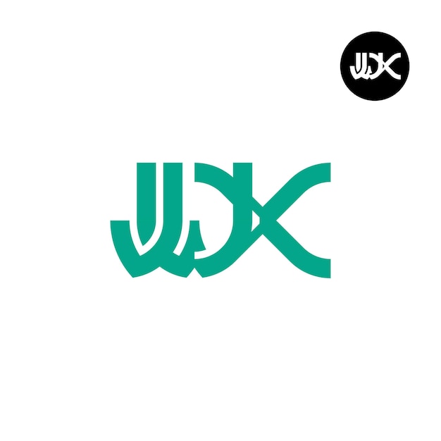 Diseño del logotipo de la letra JWX Monogram