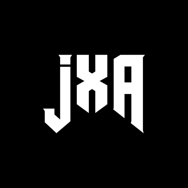 Diseño de logotipo de letra JXA para la compañía de tecnología JXA diseño de logotipo JXA combinación de colores blanco y negro JXA logo JXA vector JXA diseño JXA icono JXA alfabeto JXA tipografía logotipo diseño
