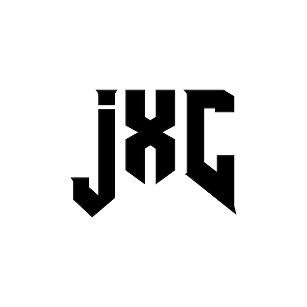 Diseño de logotipo de letra JXC para una empresa de tecnología Diseño de Logotipo JXC combinación de colores blanco y negro JXC diseño de logotipo vectorial JXC icono JXC alfabeto JXC tipografía