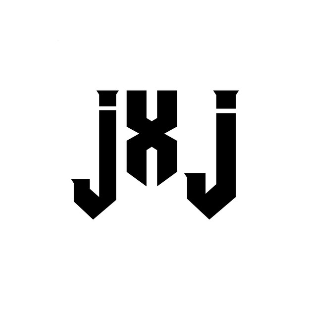 Diseño de logotipo de letra JXJ para la compañía de tecnología Diseño de Logotipo JXJ combinación de colores blanco y negro JXJ Logo JXJ vector JXJ diseño Icono JXJ alfabeto JXJ tipografía diseño de logotipo