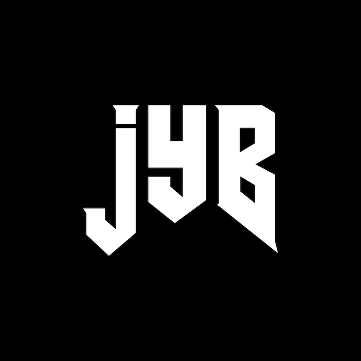 Vector diseño de logotipo de letra jyb para una empresa de tecnología diseño del logotipo jyb combinación de colores blanco y negro jyb diseño del logotipo vectorial jyb icono jyb alfabeto jyb tipografía