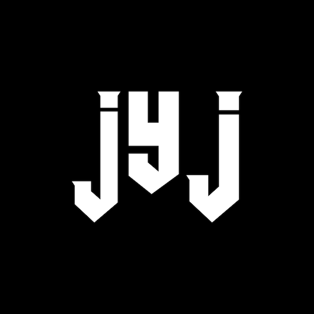 Diseño de logotipo de letra JYJ para la compañía de tecnología JYJ diseño de logotipo JYJ combinación de colores blanco y negro JYJ logo JYJ vector JYJ diseño JYJ icono JYJ alfabeto JYJ tipografía logotipo diseño