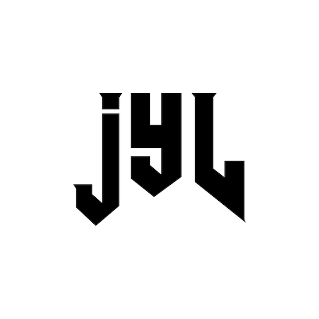 Diseño de logotipo de letra JYL para una empresa de tecnología Diseño del logotipo JYL combinación de colores blanco y negro JYL logotipo Vector JYL diseño del icono JYL alfabeto JYL tipografía diseño del logotipo