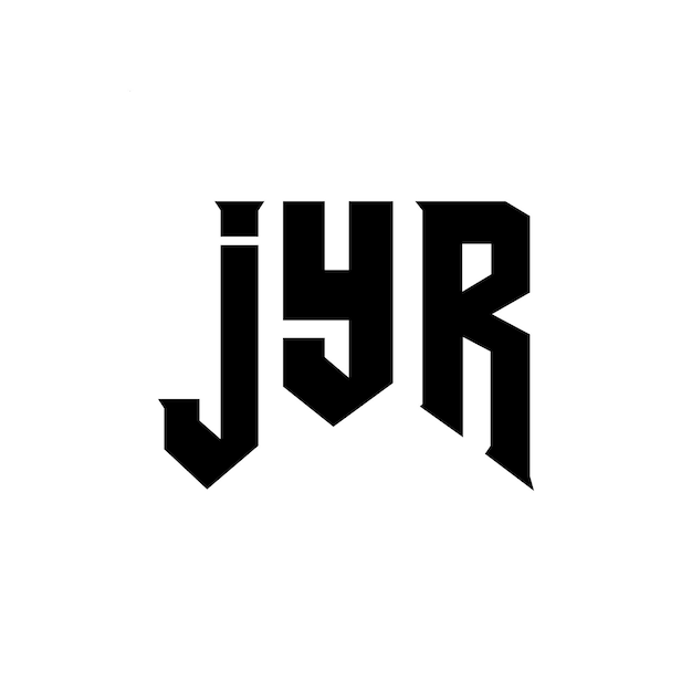 Diseño de logotipo de letra JYR para una empresa de tecnología Diseño de Logotipo JYR combinación de colores blanco y negro JYR logotipo Vector JYR diseño JYR icono JYR alfabeto JYR tipografía diseño de logotipo