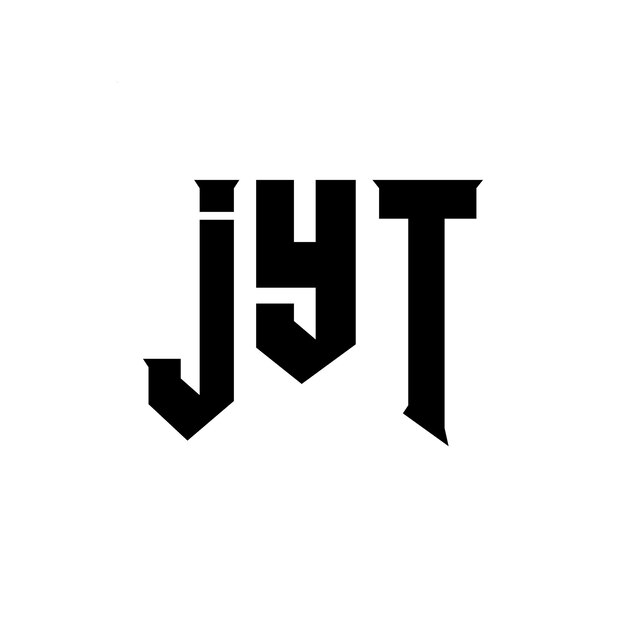 Diseño de logotipo de letra JYT para una empresa de tecnología Diseño de Logotipo JYT Combinación de colores blanco y negro Logo JYT Vector JYT Diseño Icono JYT Alfabeto JYT Tipo de diseño de logotipo