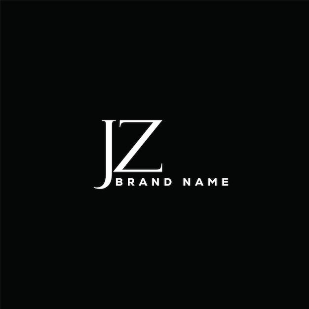 Diseño del logotipo de la letra JZ plantilla vectorial del logotipo del monograma de negocios y bienes raíces JZ