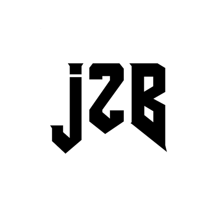 Vector diseño de logotipo de letra jzb para una empresa de tecnología diseño del logotipo jzb combinación de colores blanco y negro logotipo j zb vector jzb diseño del icono jzb alfabeto jzb tipografía diseño del logotipo
