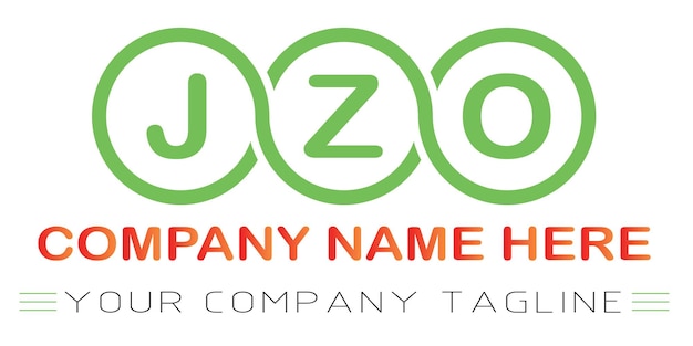 Diseño de logotipo de letra JZO