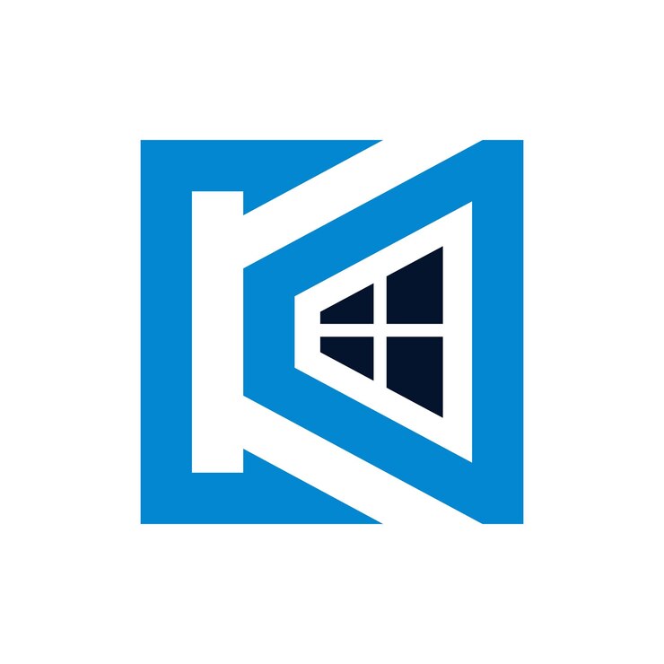 Vector diseño de logotipo de letra k de inicio para empresa